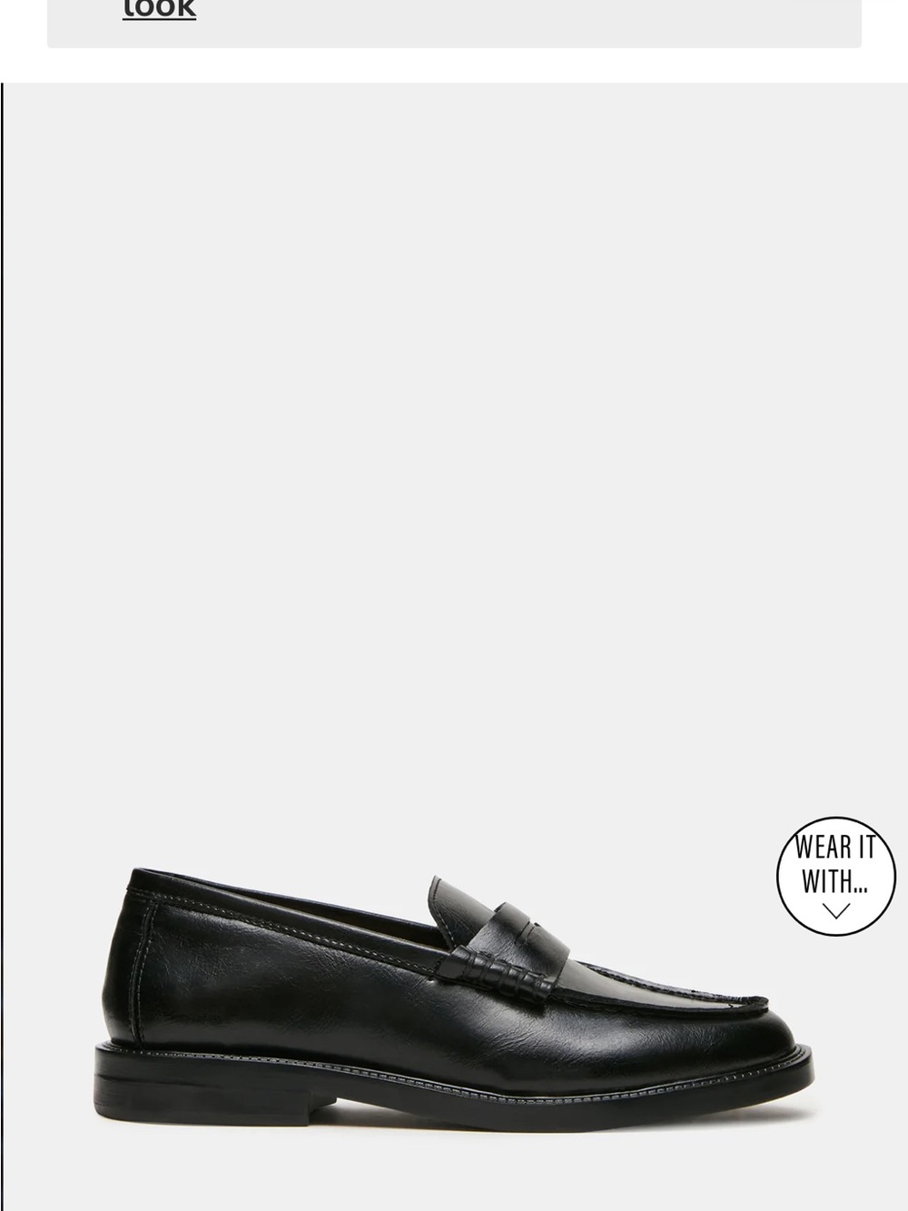 Classic Black Leather Penny Loafers for Women